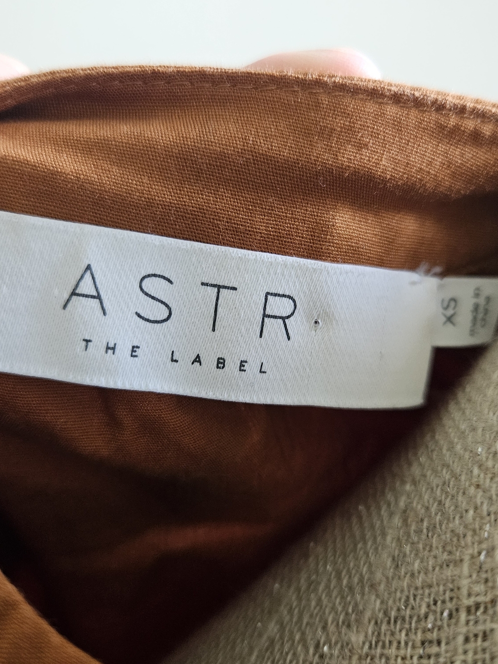 Astr Rust Brown Button-Front Mini Dress - Picture 4 of 7